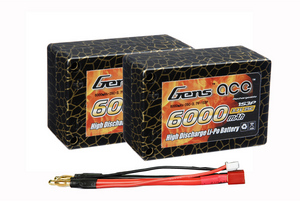Аккумулятор Gens Ace Li-Po battery 7.4V 6000 mAh 2S3P 25C Hard Case (ACE-6000-2S-25H)