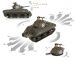 Танк VSTANK PRO US M4A3 Sherman 1:24 HT IR (Khaki RTR Version) A03102313 хаки