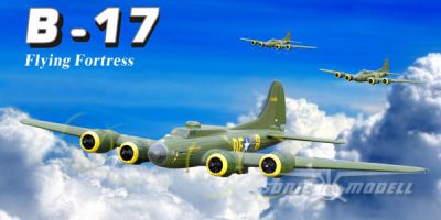 Самолет SonicModell B-17 Flying Fortress 1875мм 2.4GHz PNP Зеленый