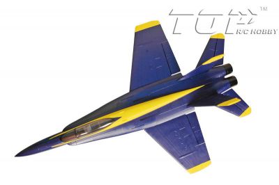 Самолет TOP RC F-18 V1 686мм 2.4GHz PNP (TOP008B) Cиний