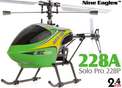 Вертолет Nine Eagles Solo PRO 228P 2.4 GHz (Green RTF Version) (NE R/C 228P) NE30222824211003A Зеленый