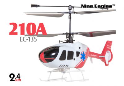 Вертолет Nine Eagles EC 135 2.4 GHz (Red RTF Version) (NE R/C 210A) NE30221024207013A Красный