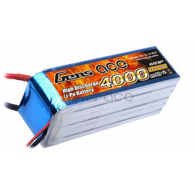 Аккумулятор Gens Ace Li-Po battery 22.2V 4000 mAh 6S1P 25C Soft Case (ACE-4000-6S-25S)
