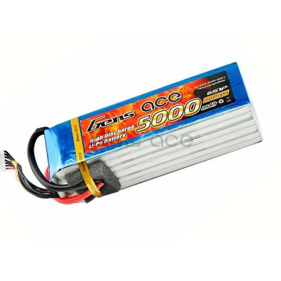 Аккумулятор Gens Ace Li-Po battery 22.2V 5000 mAh 6S1P 40C Soft Case (AE-5000-6S-40S)