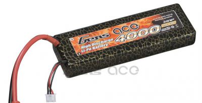 Аккумулятор Gens Ace Li-Po battery 7.4V 4000 mAh 2S1P 30C Hard Case (AE-4000-2S-30H)