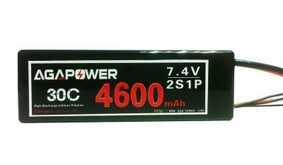 Аккумулятор AGA POWER Li-Po 4600mAh 7.4V 2S1P 30C Hardcase T-Plug