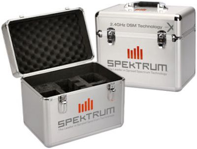 Кейс алюминиевый для радиоаппаратуры Spektrum вертикальный, одинарный (SPM6708)